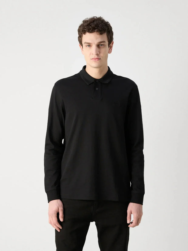 Polo manches longues BOSS noir